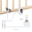 Flexibler Twist-Clip-Halter für Nanit Pro Smart Baby Monitor,flexible Twist-Monitorhalterung für Nanit Pro Smart Babyphone,kein Bohren Erforderlich - 8