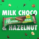 Enervit, The Protein Deal Milk Choco & Hazelnut, Barrette Proteiche, Gusto Nocciola e Cioccolato al Latte, Snack Goloso e Salutare, 20g di Proteine, 1,8g di Zuccheri, Senza Glutine, 12 Barrette da 55g - 2