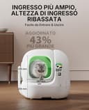 PETKIT PUROBOT MAX PRO 2 Lettiera Gatto Autopulente, Fotocamera AI, Ingresso Ultra Largo, Visione Notturna 210°, App WiFi 2,4/5GHz, Imballaggio Senza Contatto, Monitoraggio Salute, Multi-Gatto - 2