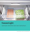 Siemens KG39NAIAU iQ500 Freistehende Kühl-Gefrier-Kombination, Gefrierbereich unten, 363 l, Total noFrost, hyperFresh, extrem leise, LED Beleuchtung, 203 x 60 cm, Gebürsteter Stahl AntiFingerprint - 11