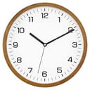Foxtop Orologio da Parete in Legno Massello 30 cm Senza Ticchettio - Orologio Silenzioso Moderno con Cornice in Legno per Camera da Letto, Cucina, Soggiorno, Ufficio e Scuola - 1