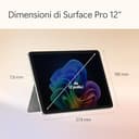 Microsoft Surface Pro | Copilot+ PC | LCD Touchscreen 12” | Snapdragon® X Plus | 16GB di RAM | 256GB di memoria | Ultimo modello | Platino - 15