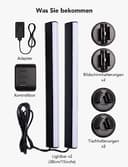 Govee RGBIC LED Lightbar, TV Hintergrundbeleuchtung für 45-70 Zoll, LED TV Backlights Funktioniert mit Alexa, Steuerbar über App für Gaming Deko, 3 Platzierungsoptionen, Schwarz, 38x3x4cm (LxWxH) - 9