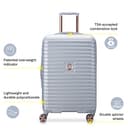 DELSEY PARIS Cruise 3.0 Hardside Expandable Luggage with Spinner Wheels, Graphite, Checked-Medium 24 Inch, Cruise 3.0 Hardside Expandable Luggage with Spinner Wheels - 2