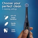 Oral-B iO Series 2 Rechargeable Electric Powered Toothbrush Starter Kit, Night Black with 2 Brush Heads - Automatic Pressure Sensor to Protect Gums - 3 Modes - 2 Min Timer - 6