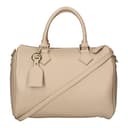 Chicca Borse Borsa donna bauletto a mano 30x23x18cm vera pelle dollaro artigianale - Beige - 1