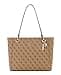 GUESS Women's Noelle Ii Tote, Shoulder Bag, Latte Logo, One Size - 1