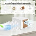 21 accesorios para robot aspirador Dreame L20 Ultra, juego de piezas de repuesto para L20 Ultra, 2 cepillos principales, 6 bolsas para el polvo, 4 almohadillas de limpieza, 4 filtros HEPA, 4 cepillos - 5