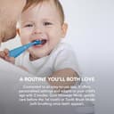 FOREO ISSA 4 Baby – Silicone Sonic Electric Toothbrush Bundle for Babies, 2-Sided Bristles, Fun Smile Feature, Gum Massage, 12 Months of Care with Extra Electric Toothbrush Head, Bubble Blue - 3