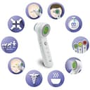 Braun No touch + touch Thermometer mit Age Precision (PositionCheck, duale Technologie, sicher, hygienisch, klinisch genau) BNT400 & Protective Aufbewahrungstasche für ThermoScan Ohrthermometer - 4