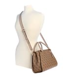 GUESS Women's Noelle Ii Luxury Satchel, Crossbody, Latte Logo, One Size - 5