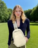 HAUMAUH Mochila Mujer Backpack Pequeña | Ligeras Bandolera Casual (21x30x11cm) Hombre | Viaje, Deportivas,Trabajo, Compras, Universidad & Uso diario (Caqui) - 2