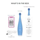 FOREO ISSA 4 Baby – Silicone Sonic Electric Toothbrush Bundle for Babies, 2-Sided Bristles, Fun Smile Feature, Gum Massage, 12 Months of Care with Extra Electric Toothbrush Head, Bubble Blue - 6