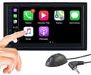 CREASONO Doppel DIN Carplay: 2-DIN-Autoradio mit Apple CarPlay, Freisprechfunktion, 17,1-cm-Display (Doppeldin Autoradio, Apple Radio, VW) - 2