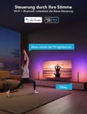 Govee RGBIC LED Lightbar, TV Hintergrundbeleuchtung für 45-70 Zoll, LED TV Backlights Funktioniert mit Alexa, Steuerbar über App für Gaming Deko, 3 Platzierungsoptionen, Schwarz, 38x3x4cm (LxWxH) - 3