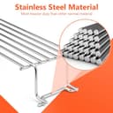 GFTIME 63.5cm Warmhalterost Ersatzteile 7641 für Weber Spirit 300 Grills Serie, Spirit E310 E320 E330 S310 S320 S330 SP320, Spirit 700, Weber 900 Gasgrill, Edelstahl Warmhalterost, 1 Packung - 4