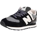 New Balance 574 Sneaker Trainer Schuhe (Black/Grey, EU Schuhgrößensystem, Erwachsene, Numerisch, M, 43) - 1