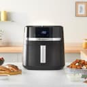 Russell Hobbs Freidora de Aire, Air Fryer, Freidora sin Aceite 8,3 L, XXL [tamaño compacto, bajo nivel ruido, pizzas de 26 cm] Satisfry (piezas aptas lavavajillas, pantalla táctil, grill) 27632-56 - 7