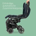 Maxi-Cosi Lara2 Baby Kinderwagen, 0–4 Jahre, 0–22 kg, federleichter, kompakter Buggy, 3 Liegepositionen, flache Liegeposition, klein zusammenklappbar, Schultergurt, Essential Graphite - 3