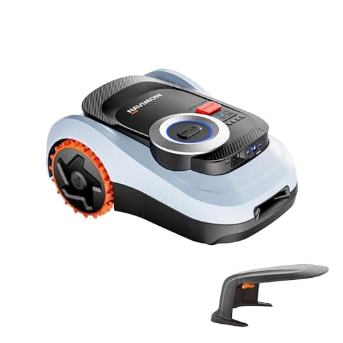 Segway Navimow i208 LiDAR con Garage M Kit, Robot Cortacésped sin Cables para 800 m², LiDAR y Sistema de Visión Dual, Cartografiado Automático con 1 Toque, Ruedas Todoterreno (Envío por Separado)