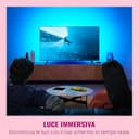 WiZ HDMI Sync Box con retroilluminazione TV, sincronizza la luce con film, giochi e musica, HDMI 2.0, Striscia LED RGBIC per TV da 75-85 pollici, controllo con App, compatibile con Google e Alexa - 2