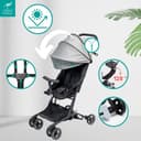 Urban Kanga Bandicoot – Passeggino da viaggio ultracompatto per aereo, leggero e richiudibile con una mano, fino a 22 kg - 4