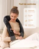 KNQZE® Masajeador cervical y espalda, 2026 4D shiatsu masajeador cuello con calefacción, Masaje 4D shiatsu de amasamiento profundo, Relájese y descanse, Regalos para mujer hombre mama papa - 2