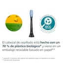 Philips Sonicare C3 Premium Plaque Defence, cabezales de cepillo dental de repuesto originales, negro, paquete de 2, HX9042/88 - 9
