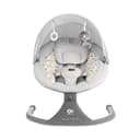 Kinderkraft LUMI 2 Sdraietta, Altalena elettrica, Dalla nascita fino a 9 mesi, Altezza regolabile, 5 modalità di altalena, 12 melodie, Arco con giocattoli, Grigio chiaro - 4