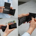 Berliner Bags Vintage Geldbörse Peter, Portmonee aus Leder, Geldbeutel mit TÜV-geprüftem RFID-Schutz, für Herren – Dunkelgrau - 8