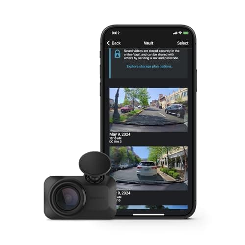Garmin Dash Cam™ Mini 3 Ultra Compact 1080p HD Dash Cam with 140 Degree Field of View, Built-in Clarity™ Polarizer, Voice Controlled, Auto Recording