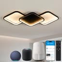 Sky angle Lampada a Soffitto Smart con Controllo Vocale tramite Alexa/Google Home, LED Dimmerabile, Lampada a Soffitto LED per Soggiorno, Camera da Letto, Bagno, Cucina - 1