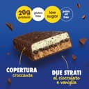 Enervit, The Protein Deal Choco & Vanilla Dream, Barrette Proteiche, Gusto Vaniglia e Cioccolato Fondente, 20g di Proteine, 0,2g di Zuccheri, Snack Goloso e Salutare, Senza Glutine, 12 Barrette da 55g - 3