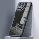 GIOPUEY Funda Compatible con ASUS ROG Phone 9 Pro, Carcasa Dura de PC + TPU Suave, Alta Transparencia, Funda Transparente, Airbag Anticaídas, Sin Amarilleo - Black - 5