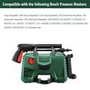 YUET Manguera de alta presión (10 m) Accesorio para lavadora de alta presión Bosch AQT Aquatak F016800360 negro - 5