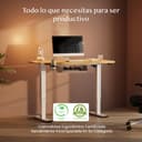FLEXISPOT Escritorio Elevable Eléctrico Mesa Escritorio con Tablero140x60cm, Standing Desk, Mesa Elevable con 2 Ganchos, Portavasos y Organizador de Cables, 4 Botones de Memoria, para Oficina & Hogar - 7