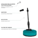 VONROC Idropulitrice V24-3 2400W 180 Bar con Regolatore di Pressione – Avvolgitubo Integrato, Tubo Alta Pressione 10 m, Pompa in Alluminio, Schiumatore e Pulitore Patio, Set Completo - 10