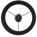 Relaxdays Lampada da Tavolo, Abat-Jour dal Design in Cristallo, H x D: 54 x 29,5 cm, Attacco E27, con Paralume, Nero - 8