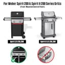 onlyfire GCG-8544 Stainless Steel Grill Grates for Weber Spirit 200 Series with Up Front Controls and Spirit II 200 Series Grills, Spirit E/S-210, E/S-220, Spirit E-310(2025), Set of 2 - 7