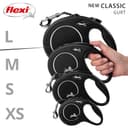 flexi® Classic L Gurt 8 m schwarz, Roll-Leine für Hunde bis 50 kg - 7