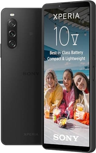 Sony Xperia 10V (batería 5000mAh, 6, 1" 21:9 Wide OLED, triple lente, ligero y compacto, jack de audio de 3, 5 mm, Android 13, IP65/68) 24+12 meses de garantía [Amazon Exclusivo] Negro