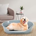 Ferplast Cuccia per Cani Cuccia per Cani extra large 100% plastica riciclata Lettino per Cani lavabile traspirante e antiscivolo Siesta Deluxe, 111 x 80,5 x 33,5 cm., Grigio - 2