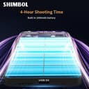 Shimbl CP5 Ultra Nero Monitor Touchscreen FHD da 5" Wireless per Vlogging e Selfie | Clip Magnetica, Altoparlante Integrato, Controllo Inverso, Compatibile con iPhone 13-17/Pro Max/Plus e Android - 9