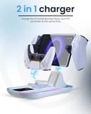 Estación de Carga para PS Portal y Controlador PS5, Cargador portátil con Efecto de luz RGB 14 para PS Portal Remote Player - 2