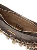 GUESS Schultertasche Libby Shoulder Bag Dark Taupe - 6