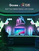 Govee Glide Hexa Panels, Smart Hexagon LED Wall Lights Wi-Fi RGBIC, 6 Music Sync Modes, 40 Scene Modes, Work with Alexa & Google Assistant for Living Room, 10 Packs - 2