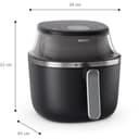 FRIGGITRICE AD ARIA XXL NERA 7.2 LITRI CON FINESTRA 16 PROGRAMMI - 7