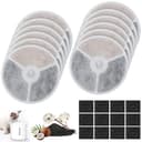 12 Pack Upgraded Filter Unit 3.0 Pet Cat Water Fountain Filters Fit For Petkit Eversweet Solo/Solo Se/Solo 2/Eversweet 2S/3/3 Pro,Including 12 Replacement Filters And 12 Replaced Foam Pump Filter - 1