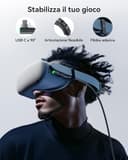 INIU Cavo Link 5m, Compatibile con Meta Oculus Quest 3s Quest 3 2 1 Pro, Pico 4 Ultra, Steam Deck, VR PC di gioco, Trasferimento Dati ad Alta Velocità, USB A 3.0 a USB C Cable per VR Headset - 6