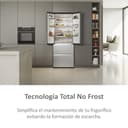 Haier FD 70 Series 5 HFR5719EWMG - Frigorífico Puerta Francesa, Dispensador Agua, Cajones Direct Access, Circular AirFlow, Motor Inverter, My Zone, Total No Frost, 70x190 cm, 444L, Luz LED, Inox - 8